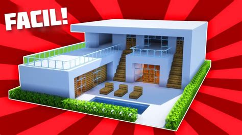 Como Hacer Una Casa Moderna Perfecta En Minecraft Para Survival Youtube