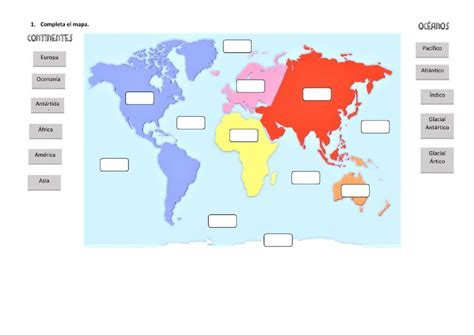 Mapa Interactivo Del Mundo Continentes Y Oceanos Del Mundo Dibujos Images
