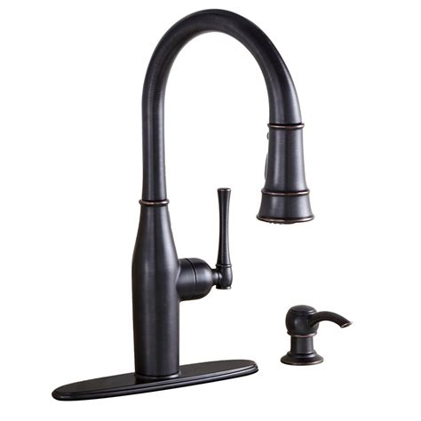 Kitchen mercial kitchen faucets for your kitchen decor ideas from kitchen faucets and sinks, image by:jolynphoto.com pull out kitchen faucet premier faucet how to replace a kitchen sink faucet probably quite a few treatment about kitchen faucets and sinks, if the bind and the photos above is. Shop AquaSource Oil-Rubbed Bronze 1-Handle Pull-Down ...