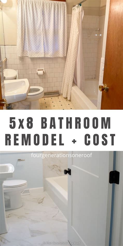 Small Bathroom Remodel Cost Four Generations One Roof