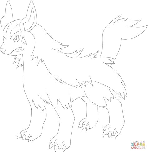 Elegant Picture Of Poochyena Coloring Pages