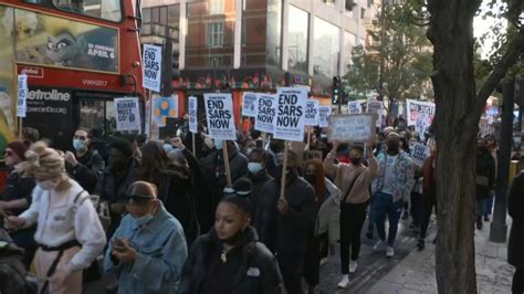 Demonstration In London In Support Of Nigeria Protesters Afp Youtube