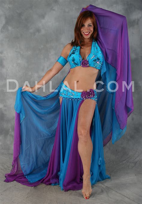 Samias Delight In Turquoise And Purple By Pharaonics Of Egypt Egyptian Belly Dance Costume