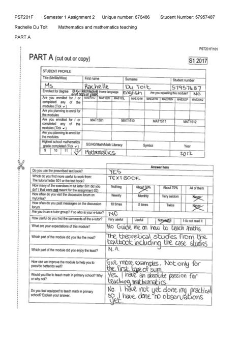 View Marked Assignment 4 Pst201f Semester 1 Assignment 2 Rachelle Du