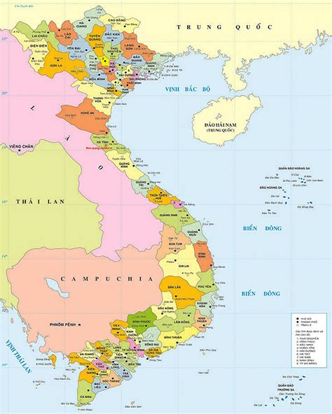 Bản đồ Việt Nam đầy đủ chi tiết
