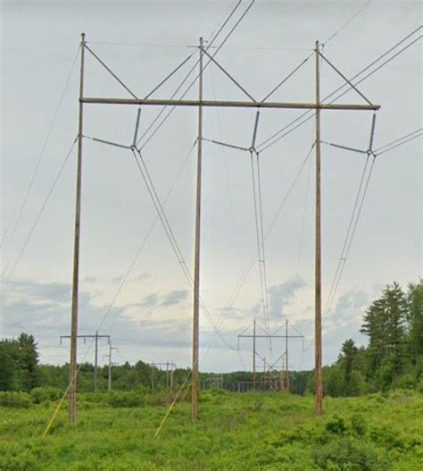 345 Kv Angle H Frame Transmission Tower Transmission Line Utility Pole