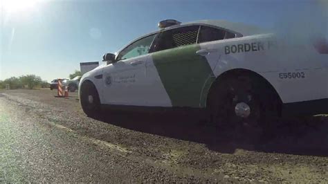 Us Border Patrol Checkpoint On Highway 86 Into Tucson Arizona Road