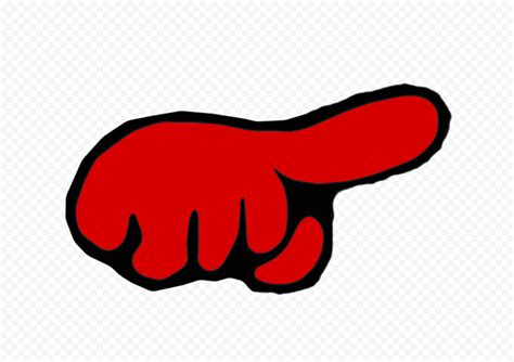 Hd Red Among Us Character Finger Hand Pointing Right Png Citypng