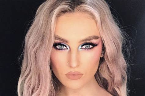 Little Mix Bombshell Perrie Edwards Strips Off In Boob Baring See Through Top Daily Star