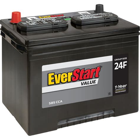 Everstart Value Lead Acid Automotive Battery Group Size 24f 12 Volt