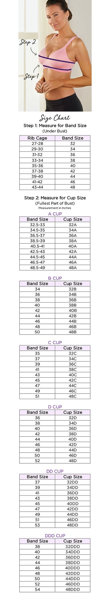 Bra Fit Guide And Bra Size Chart — Measure Your Bra Size —
