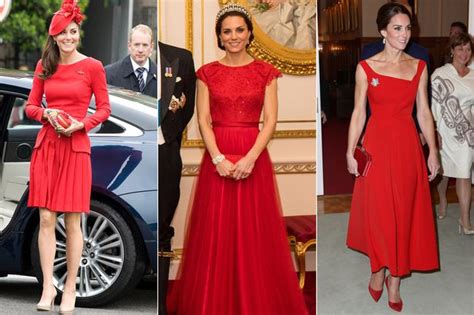 Kate Middletons Best Red Dresses Over The Years From Alexander