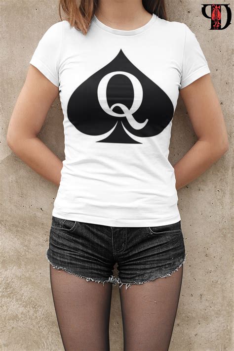 Qos Queen Of Spades Custom Shirt Made For The Hotwife Bbc Etsy Uk