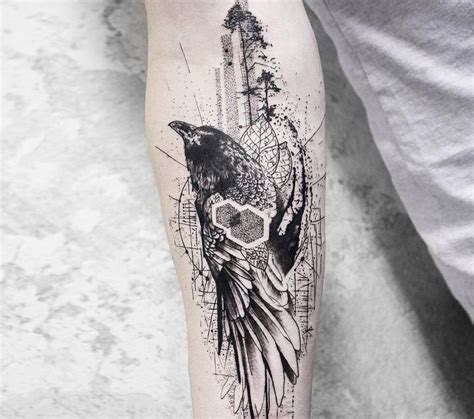 Crow Tattoo By Koit Tattoo Photo 20079