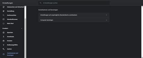 Standardeinstellungen im Google Chrome Browser ...