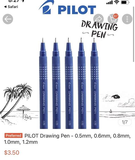 Pilot Drawing Pen 03 Sakura Pigma Micron Drawing Pen 05 Hobbies