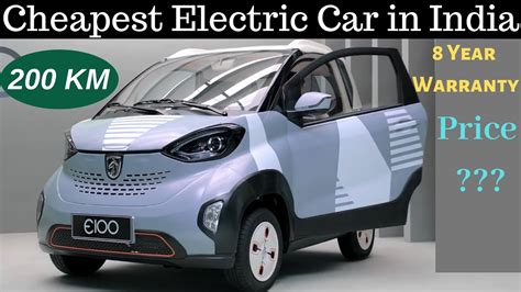 Cheapest Electric Car In India To Launch In 20192020 Baojun E100