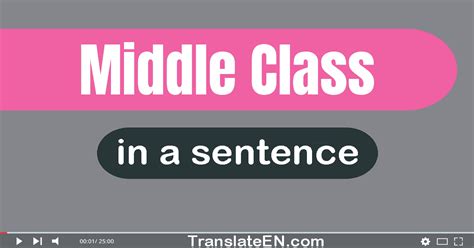 Use Middle Class In A Sentence