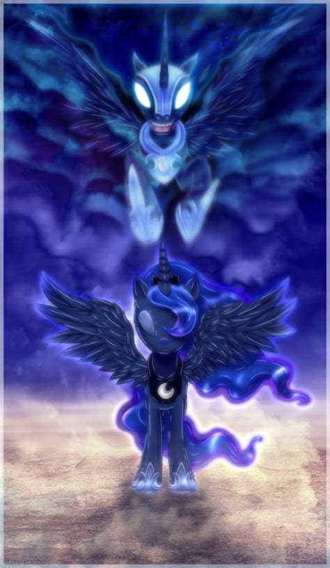 Image Princess Luna And Nightmare Moon Wallpaper By Artist Gardelius