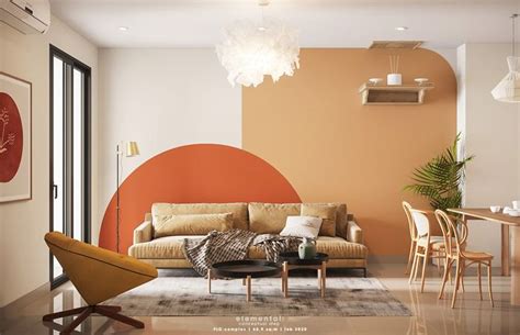 Creating Well Rounded Interiors With Circle Themes And Orange Accents