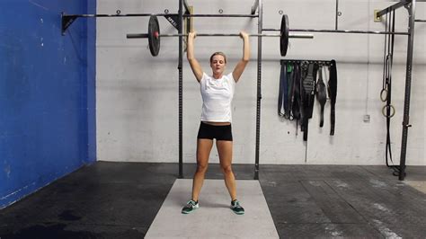 Barbell Thruster Crossfit Exercise Guide Youtube