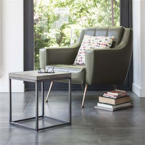 Articulated concrete block systems (acbs) are an effective countermeasure if properly designed figures 3 through 6 present schematics of a single acb on a side slope with variables defined for table 4. Concrete Perspective Side Table By Lime Lace ...