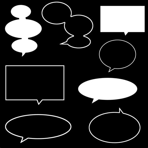 Speech Bubble Text Box Photoshop Brushes Photoshop Etsy