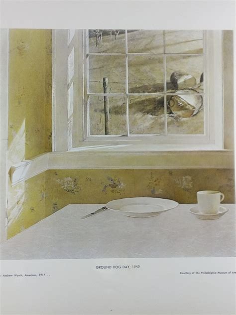 Vintage Reproduction Of Ground Hog Day 1959 By Andrew Wyeth Etsy