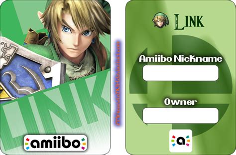 Amiibo cards are used to invite different villagers to a new game. Amiibo Card Example - Link by FMAnarutoDUH on DeviantArt