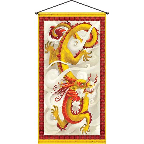 Chinese Dragon Door Decoration 30in X 5ft Party City