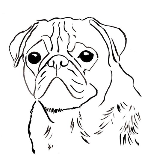 Cute cartoon puppy coloring page free printable coloring pages. Free pug coloring page to download and print.