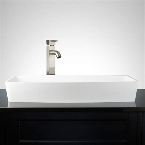 How do you clean kitchen sink drain pipe? Markab Matte Resin Vessel Sink - Bathroom