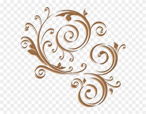 Transparent Background Gold Swirls Free Transparent Png Clipart