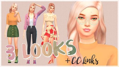 Create A Sim 3 Lookbooks Cc Links Los Sims 4 Youtube