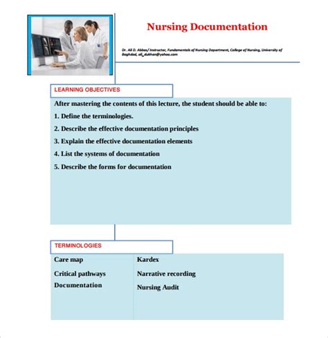 Free 8 Nursing Note Templates In Pdf