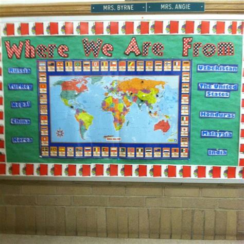 Shop today for classroom decorations to support classroom themes, seasonal decorations and lesson plans. Where we are from- ESL bulletin board--I don't care for ...