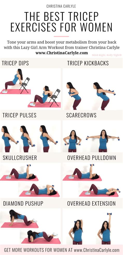 Dumbbell Workout Google Search Best Tricep Exercises Exercise Workout