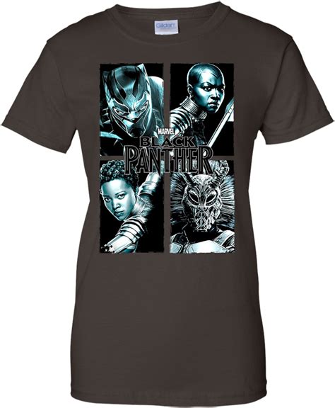 Download Marvel Black Panther Movie Grunge Warriors T Shirt Shirt Png