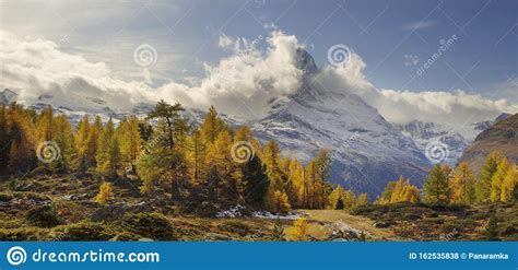 Matterhorn And Autumn Stock Photo Image Of Outdoor 162535838