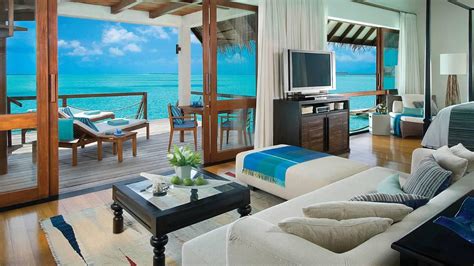 Dentro Of Water Bungalow Four Seasons Maldives Hd Desktop Wallpaper