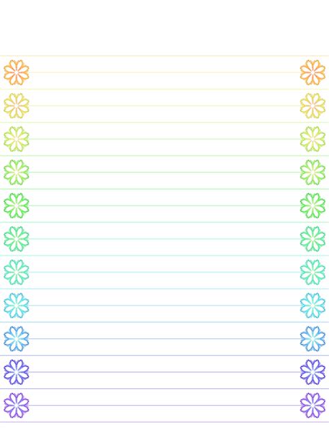 Image Result For Lined Paper Rainbow Colored Writing Paper Writing