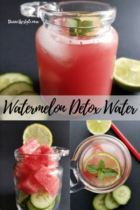 Detox Watermelon Water Recipe Cucumber Mint Divine Lifestyle