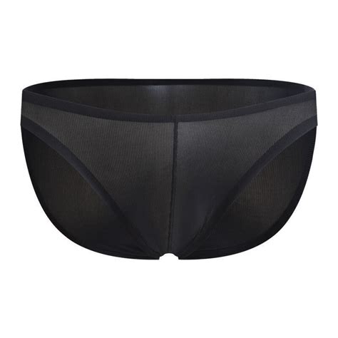 Mens Ice Silk Briefs Ultra Thin U Convex Pouch Sexy Bikini Low Waist Underwear Ebay