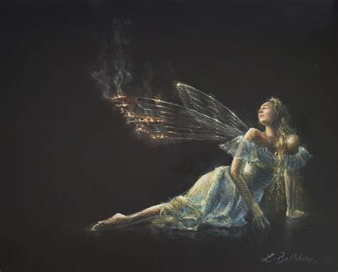 Moth To A Flame By Lynne Bellchamber Faery Art Fairy Artwork