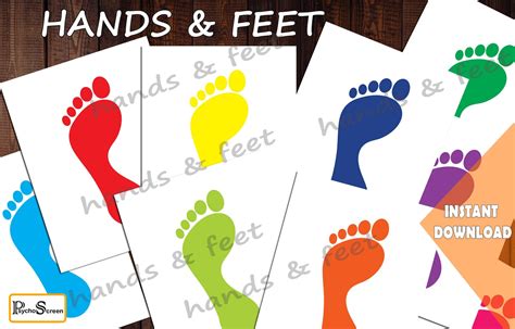 Hands And Feet Hopscotch Color Sensory Path Printable Game Etsy