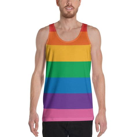 Gay Pride Flag All Over Print Unisex Tank Top Etsy Gaypride