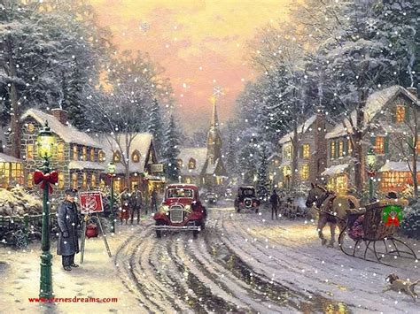 Download Small Town At Christmas Christmas Scenes Christmas Pictures