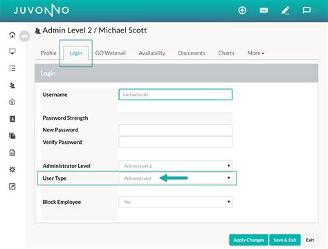 For security reasons, your session will be automatically closed within the specified period. Settings : User Types 🎥 - Juvonno Knowledge Base