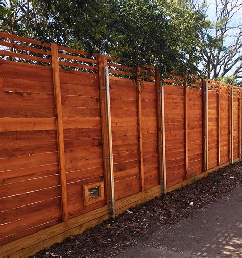 Wood Fence Designs Horizontal Horizontal Wood Fences A Better Fence