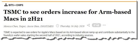 Taipei (taiwan news) — a project in hsinchu science park's baoshan, which includes a 2 nanometer chip factory for taiwan semiconductor manufacturing co. Apple's Chip Supplier TSMC expects ARM-Based Silicon for ...